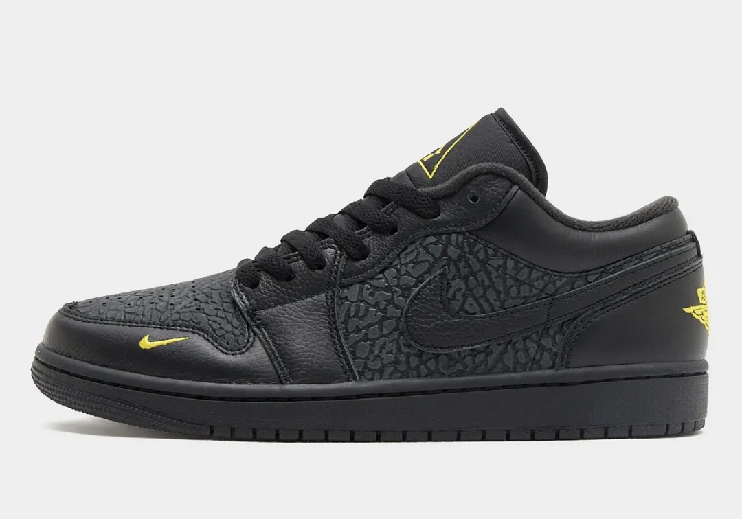【2025年 発売予定】NIKE AIR JORDAN 1 LOW “Elephant Print/Black/Yellow” (ナイキ エア ジョーダン 1 ロー “エレファントプリント/ブラック/イエロー”) [IM6568-010]