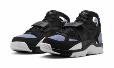 【2025年 8/18 発売】NIKE AIR TRAINER HUARACHE “Black/Cool Blue” (ナイキ エア トレーナー ハラチ “ブラック/クールブルー”) [IB0497-001]