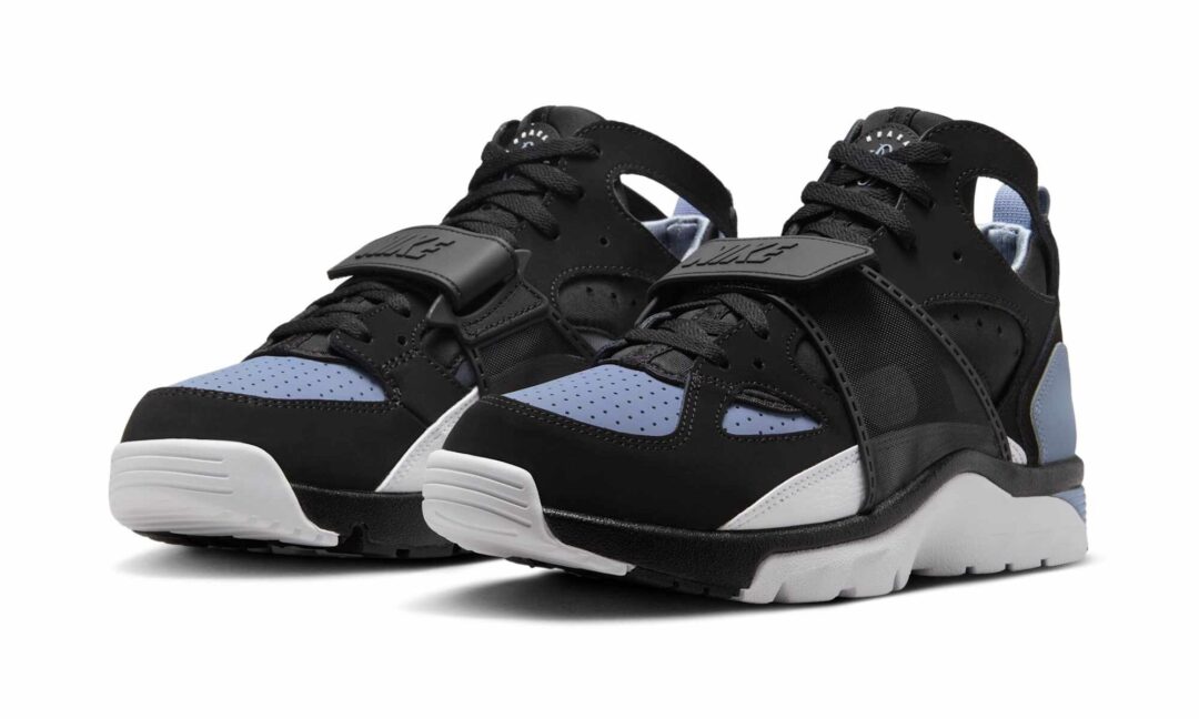 【2025年 8/18 発売】NIKE AIR TRAINER HUARACHE “Black/Cool Blue” (ナイキ エア トレーナー ハラチ “ブラック/クールブルー”) [IB0497-001]