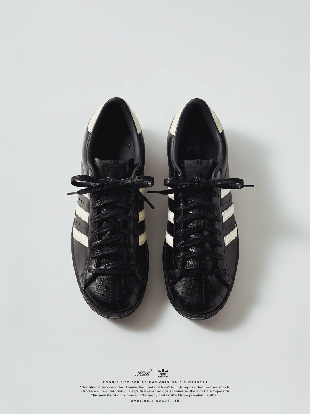 【2025年 8/25 & 8/31 発売予定】KITH × adidas Originals SUPERSTAR “Black Tie 2.0” (キス アディダス オリジナルス スーパースター “ブラックタイ”) [IH4565]
