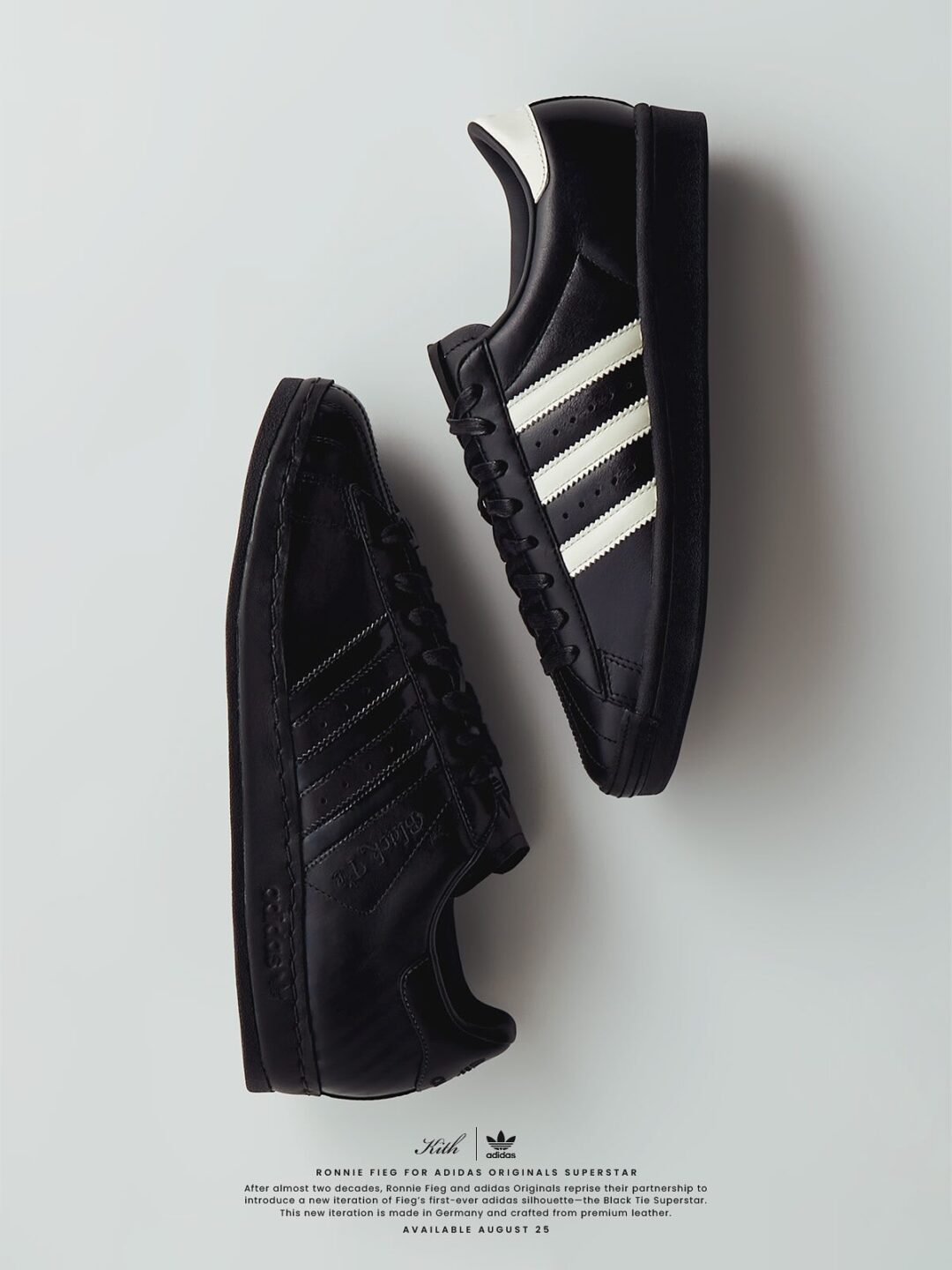 【2025年 8/25 & 8/31 発売予定】KITH × adidas Originals SUPERSTAR “Black Tie 2.0” (キス アディダス オリジナルス スーパースター “ブラックタイ”) [IH4565]