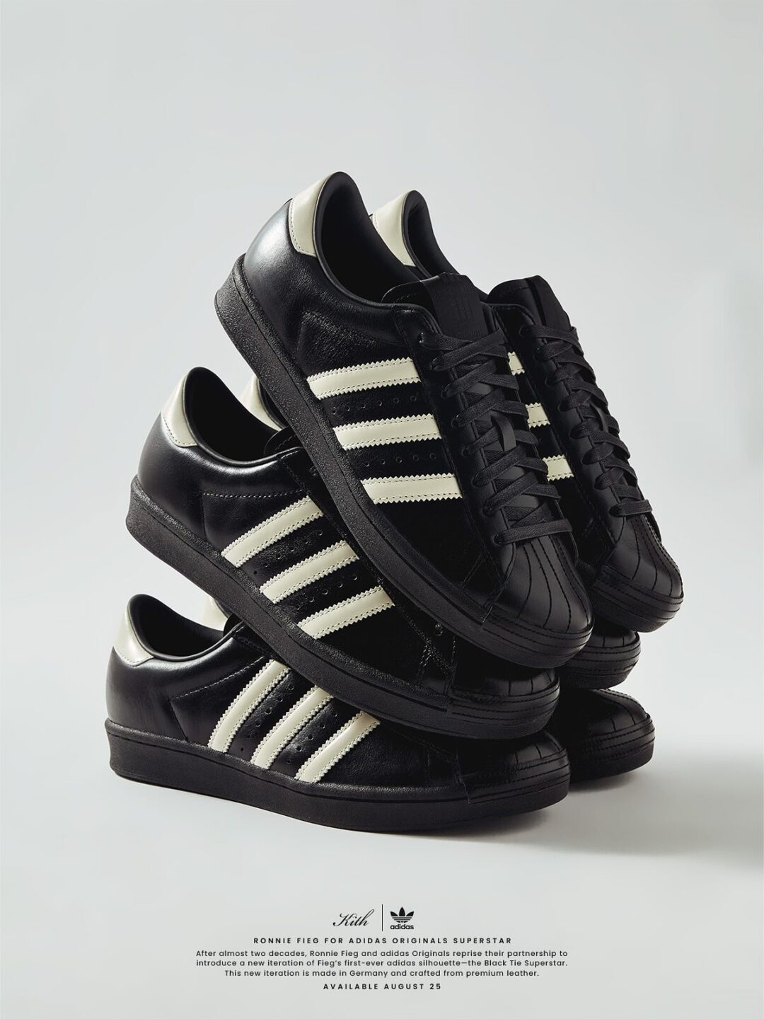【2025年 8/25 & 8/31 発売予定】KITH × adidas Originals SUPERSTAR “Black Tie 2.0” (キス アディダス オリジナルス スーパースター “ブラックタイ”) [IH4565]