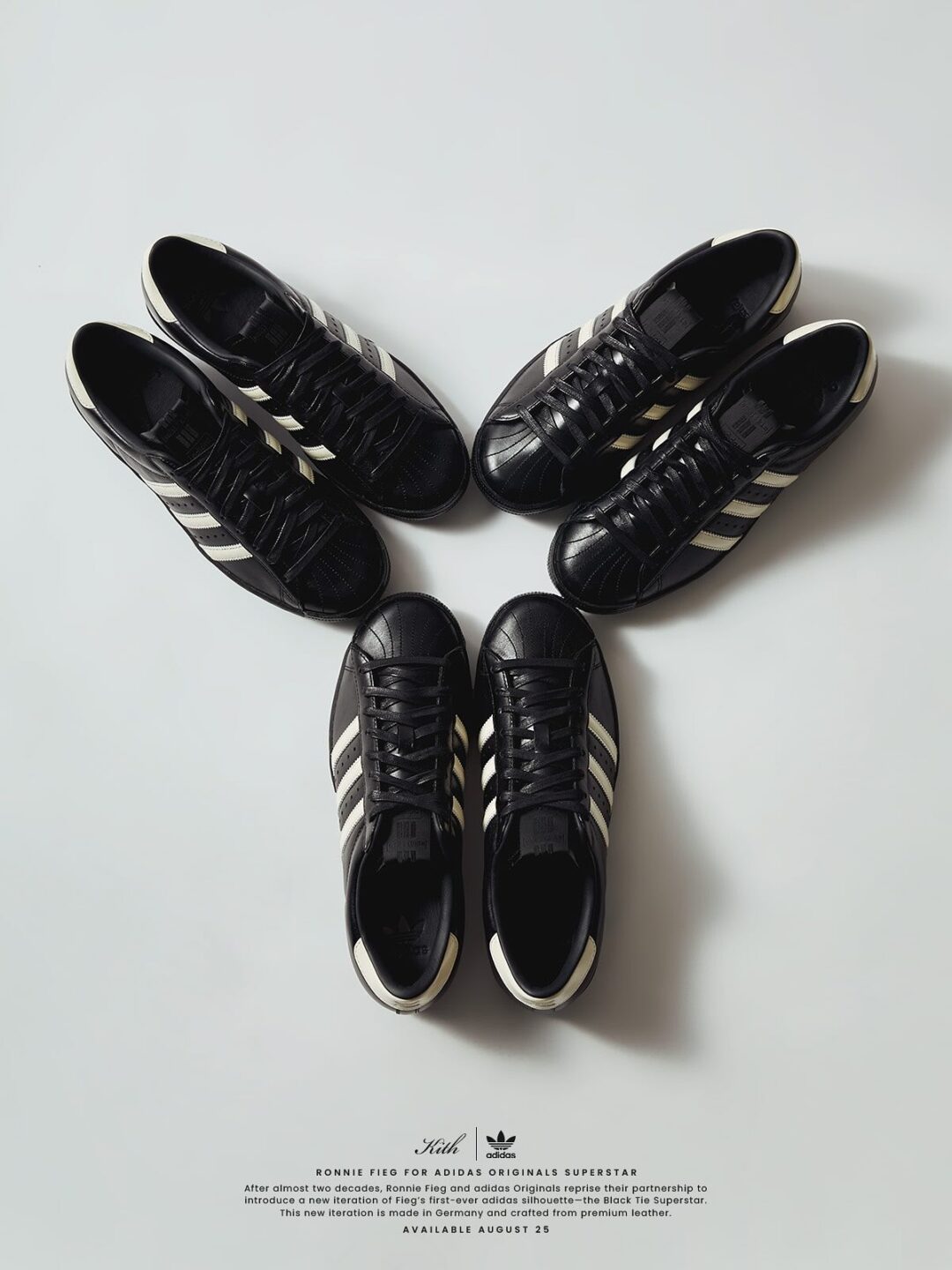 【2025年 8/25 & 8/31 発売予定】KITH × adidas Originals SUPERSTAR “Black Tie 2.0” (キス アディダス オリジナルス スーパースター “ブラックタイ”) [IH4565]