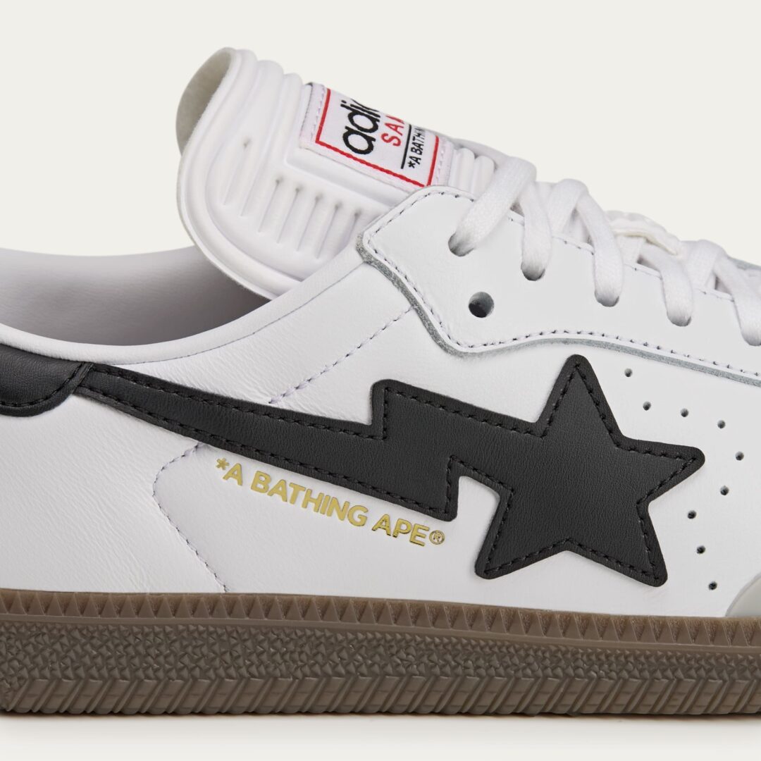 【2025年 秋 発売予定】A BATHING APE × adidas Originals SAMBA “Core Black/Footwear White” (ア ベイシング エイプ アディダス オリジナルス サンバ “ブラック/ホワイト”) [JR9245/JR9246]