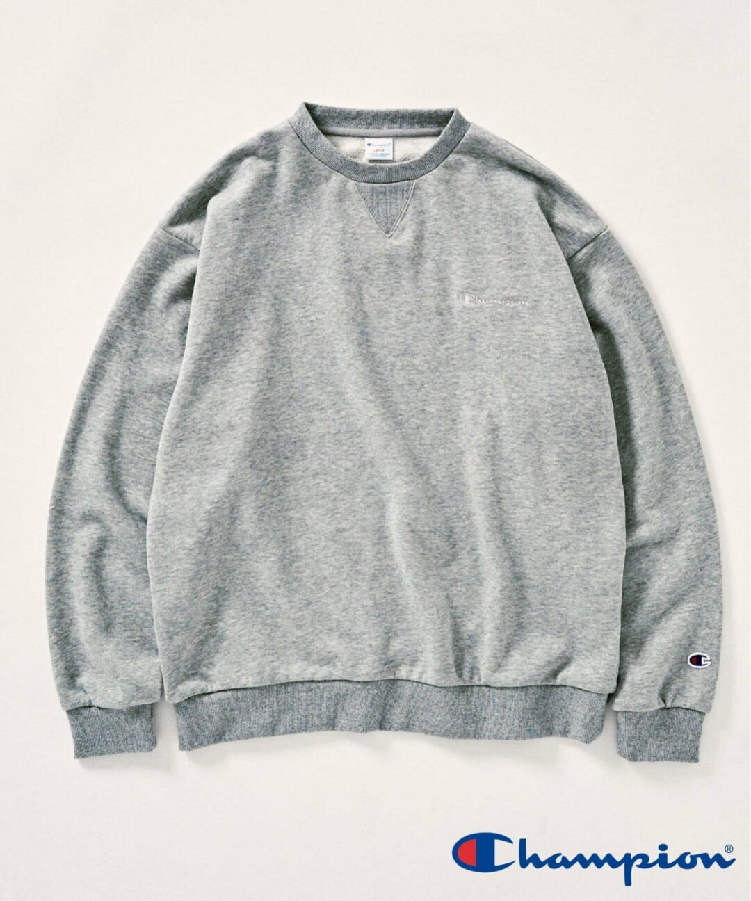 417 EDIFICE × Champion 2025 FW 別注 “CVC フレンチテリー クルーネック”が発売 (エディフィス チャンピオン)