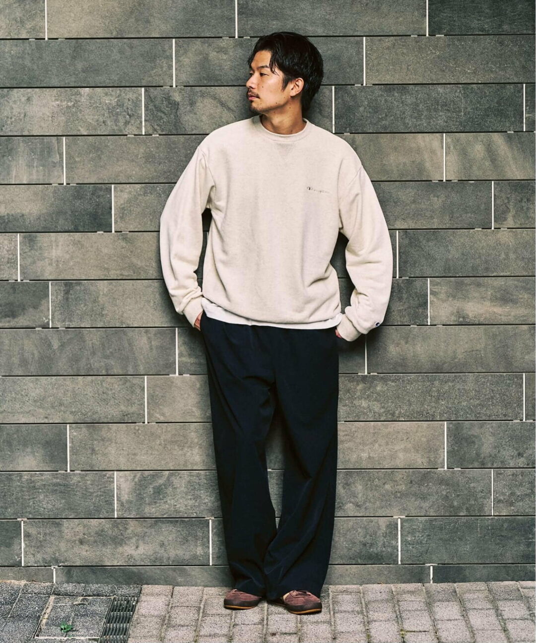 417 EDIFICE × Champion 2025 FW 別注 “CVC フレンチテリー クルーネック”が発売 (エディフィス チャンピオン)