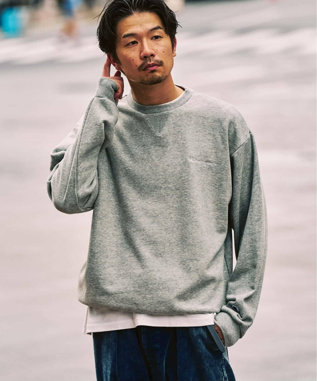 417 EDIFICE × Champion 2025 FW 別注 “CVC フレンチテリー クルーネック”が発売 (エディフィス チャンピオン)