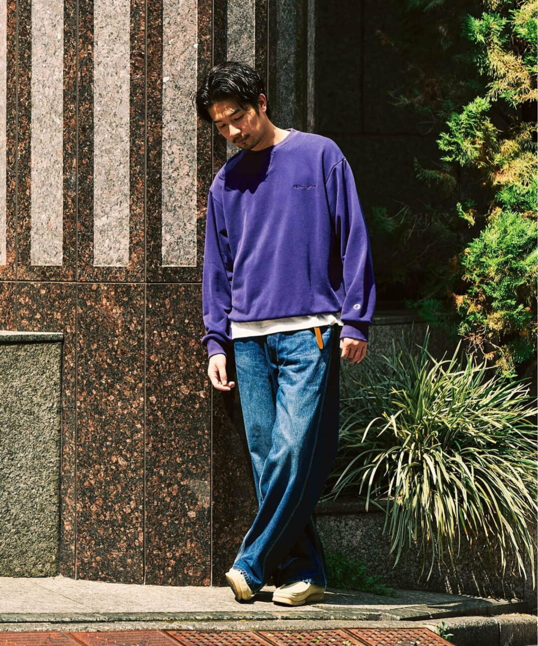 417 EDIFICE × Champion 2025 FW 別注 “CVC フレンチテリー クルーネック”が発売 (エディフィス チャンピオン)