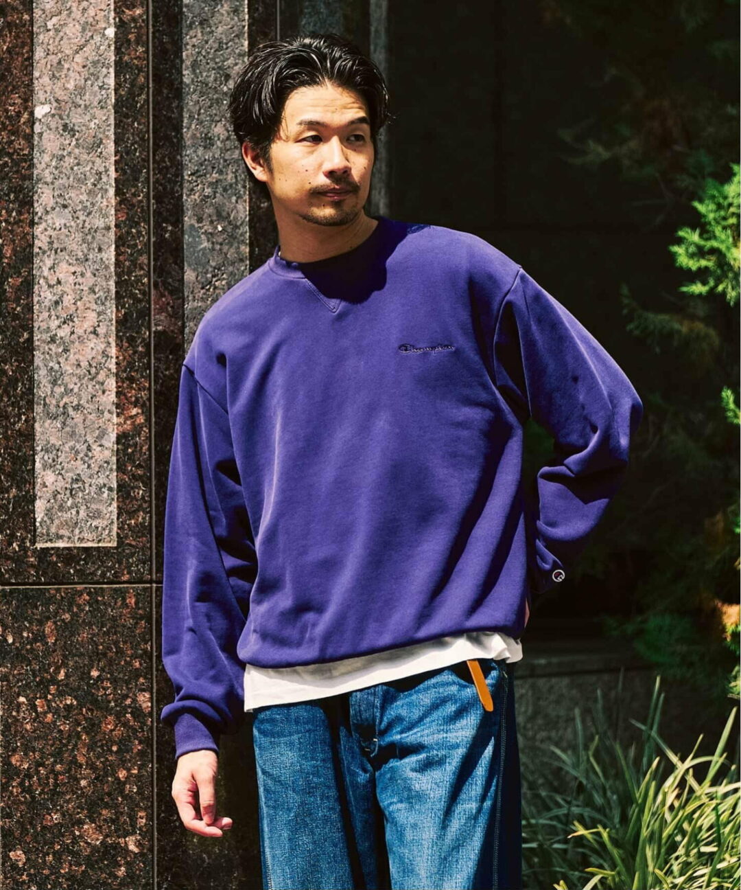 417 EDIFICE × Champion 2025 FW 別注 “CVC フレンチテリー クルーネック”が発売 (エディフィス チャンピオン)