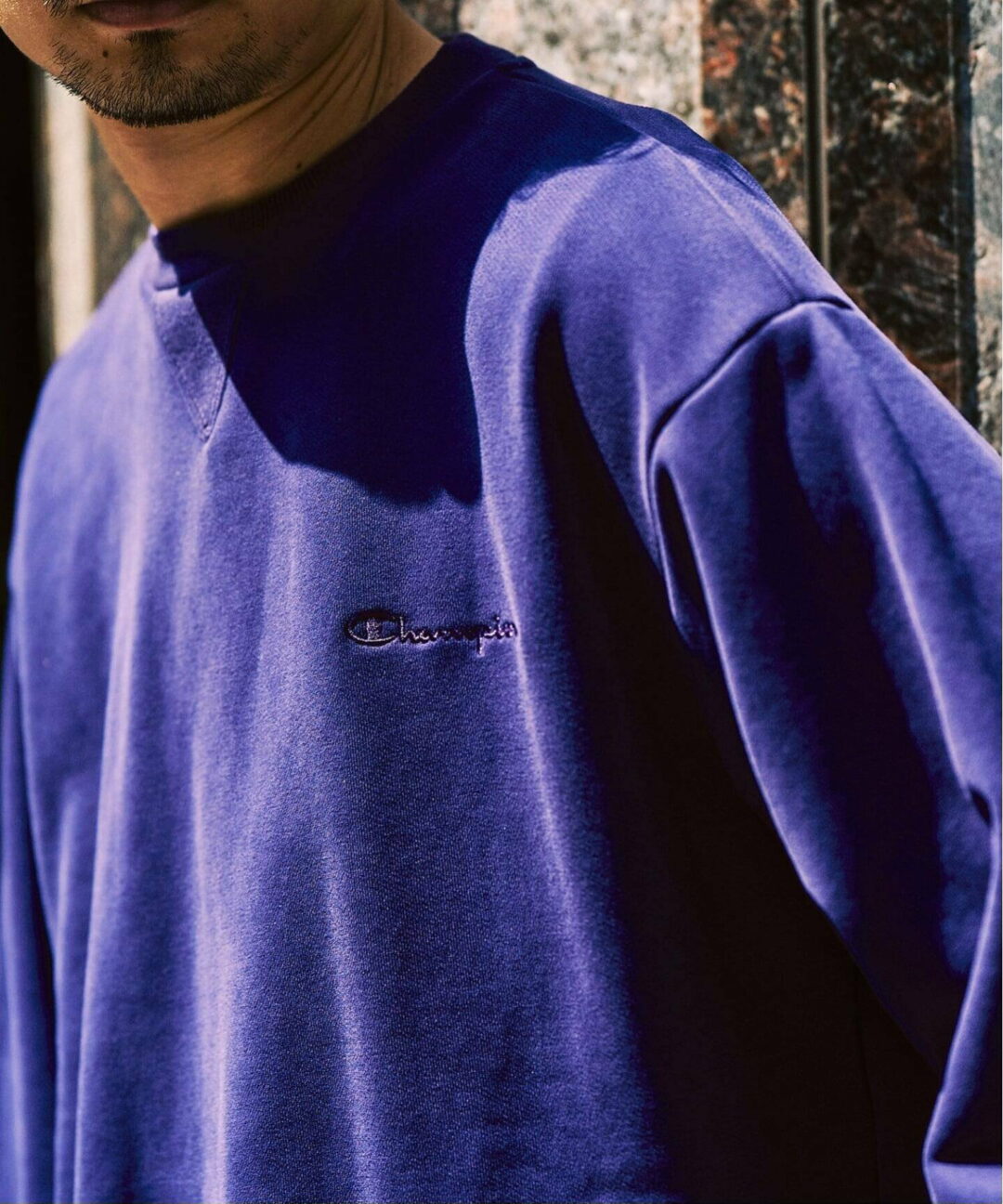 417 EDIFICE × Champion 2025 FW 別注 “CVC フレンチテリー クルーネック”が発売 (エディフィス チャンピオン)