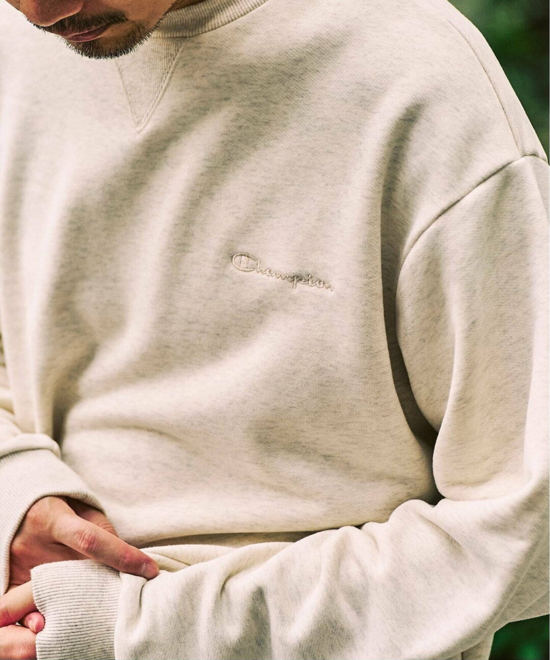 417 EDIFICE × Champion 2025 FW 別注 “CVC フレンチテリー クルーネック”が発売 (エディフィス チャンピオン)