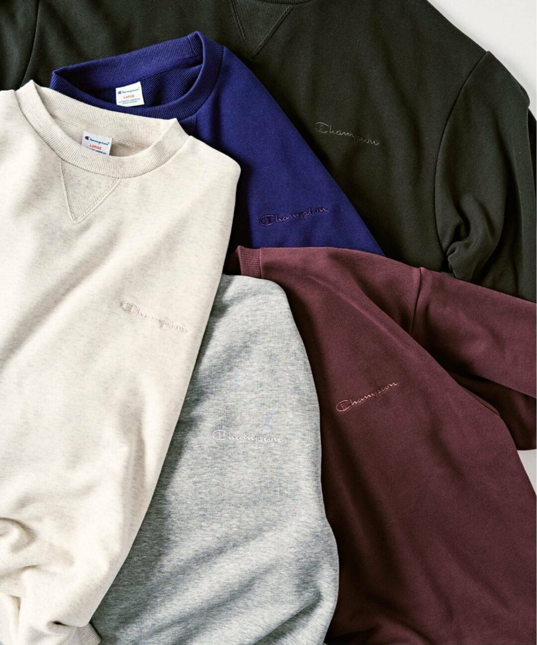 417 EDIFICE × Champion 2025 FW 別注 “CVC フレンチテリー クルーネック”が発売 (エディフィス チャンピオン)