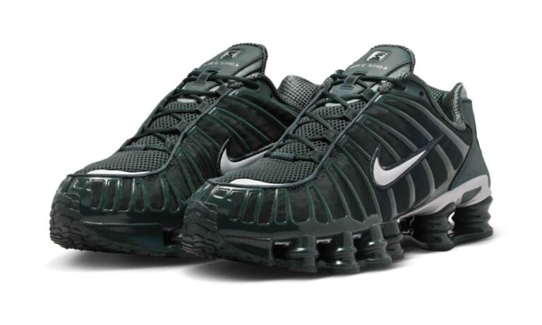 NIKE ナイキ ショックス shox 28.0 NIKE W SHOX TL BLACK/BLACK-MTLC HEMATITE-MAX ORANGE（ナイキ