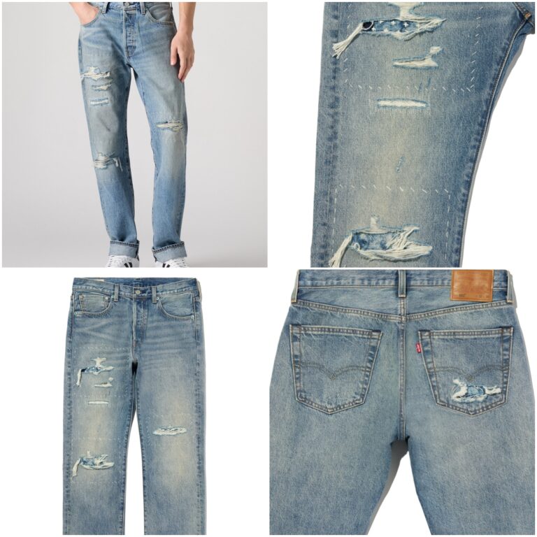 Levi's 501 オリジナルジーンズ ミディアムインディゴがオンラインにて