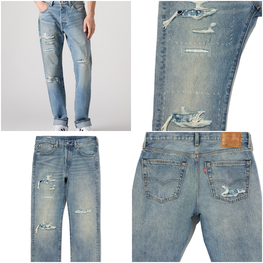 Levi's 501 オリジナルジーンズ ミディアムインディゴがオンラインにて発売 (リーバイス) [005013736]