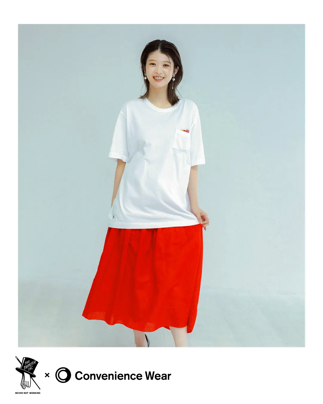 ファミマ コンビニエンスウェア × 野村訓市 TRIPSTER「コラボ ワークウェアポケットTシャツ」が2025年 9/26 発売 (FACETASM/落合宏理氏 共同開発のコンビニウェア)
