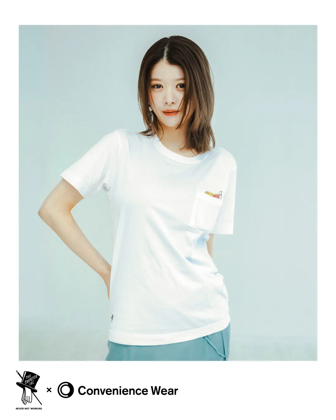ファミマ コンビニエンスウェア × 野村訓市 TRIPSTER「コラボ ワークウェアポケットTシャツ」が2025年 9/26 発売 (FACETASM/落合宏理氏 共同開発のコンビニウェア)