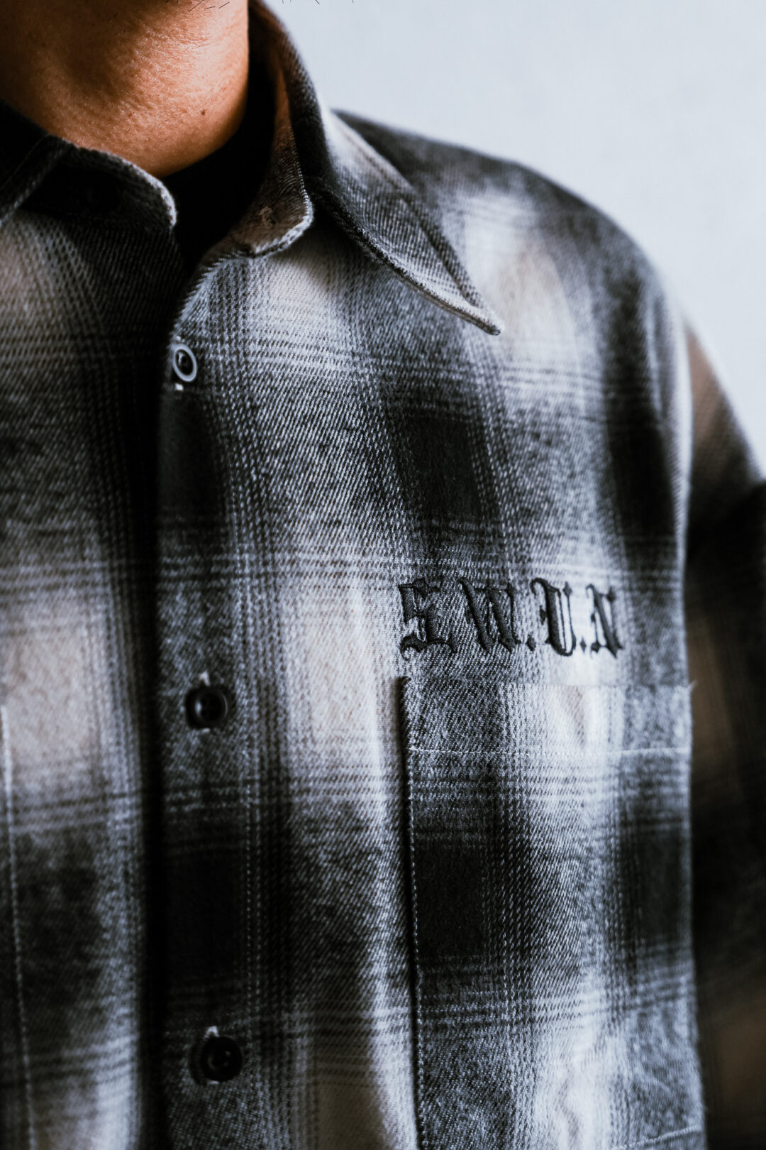 【抽選販売】S.W.U.N “Embroidered Flannel Shirts” 2カラー (エスダブルユーエヌ “エンブロイダリー フランネル シャツ”)