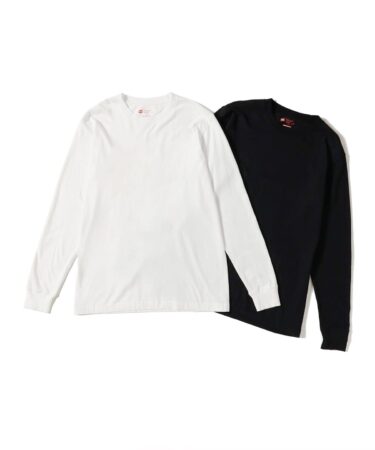 BEAMS × Hanes 2025 FW 別注 "Japan Fit Long Sleeve T-shirts 2 Pieces"が発売 (ビームス ヘインズ)