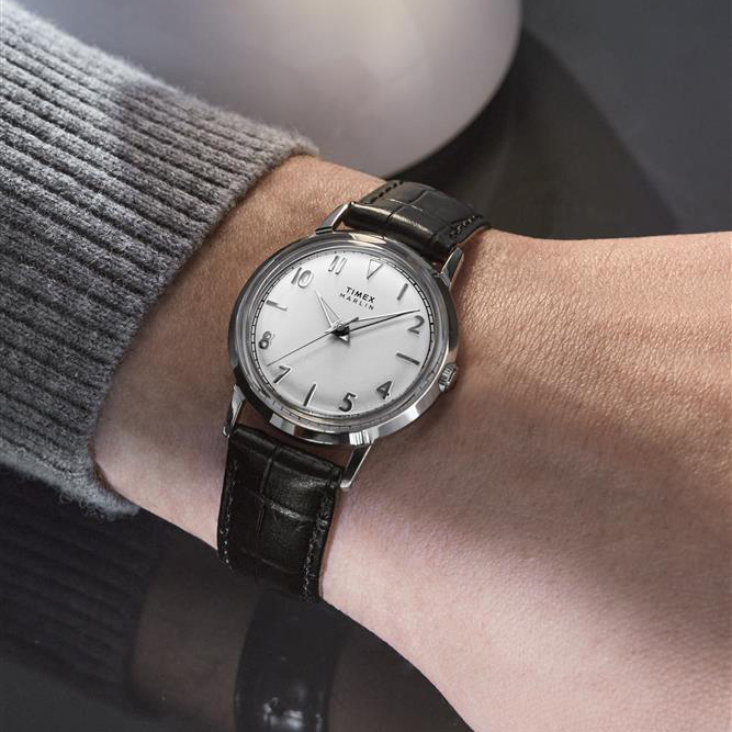 TIMEXから1950年代のフォルムの最新時計「Marlin Quartz 34mm」が2025年 9/26 発売 (タイメックス マーリン クウォーツ) [TW2Y37600/TW2Y37700/TW2Y37800]