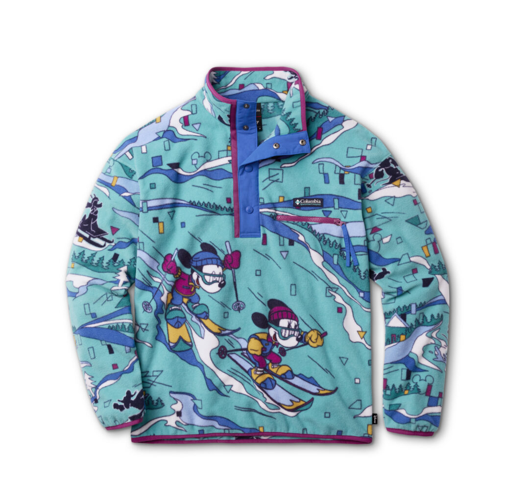 コロンビア × ミッキーコラボ、90年代風のスキーヤーなミッキーをプリント「MICKEY’S OUTDOOR CLUB COLLECTION」が9/18 発売 (Columbia Disney ディズニー)
