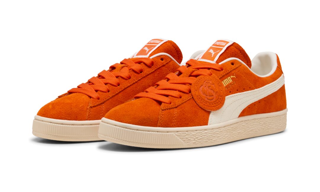 【2025年 9/3 発売】PUMA SUEDE CHARLES F. STEAD V “Orange Glo/PUMA White” (プーマ スエード チャールズ・Ｆ･ステッド) [403766-02]