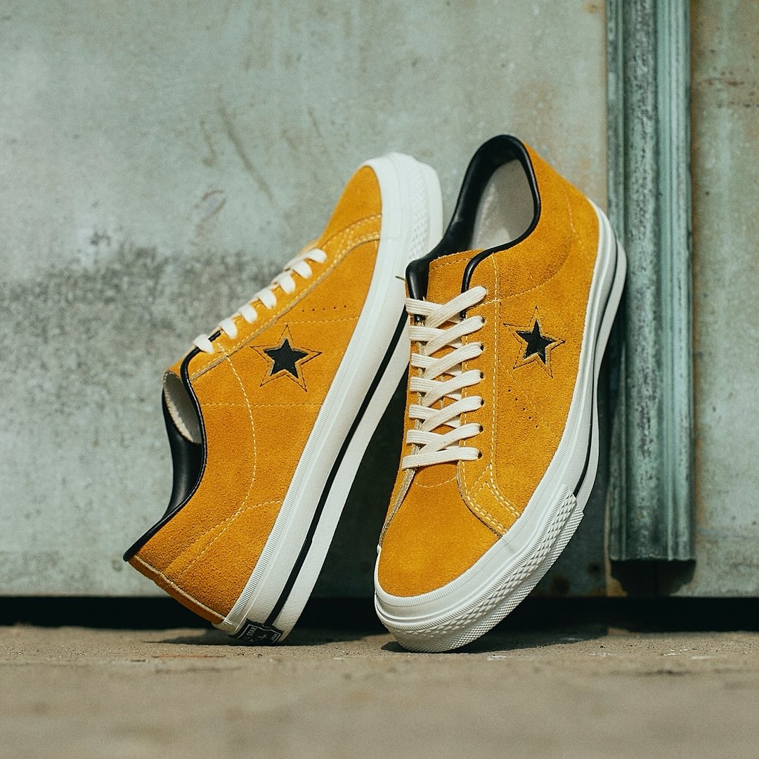 【2025年 9/12 発売】74年発売当時のOGゴールドカラー CONVERSE TimeLine ONE STAR J VTG “Gold” (コンバース タイムライン ワンスター ビンテージ) [33702060]