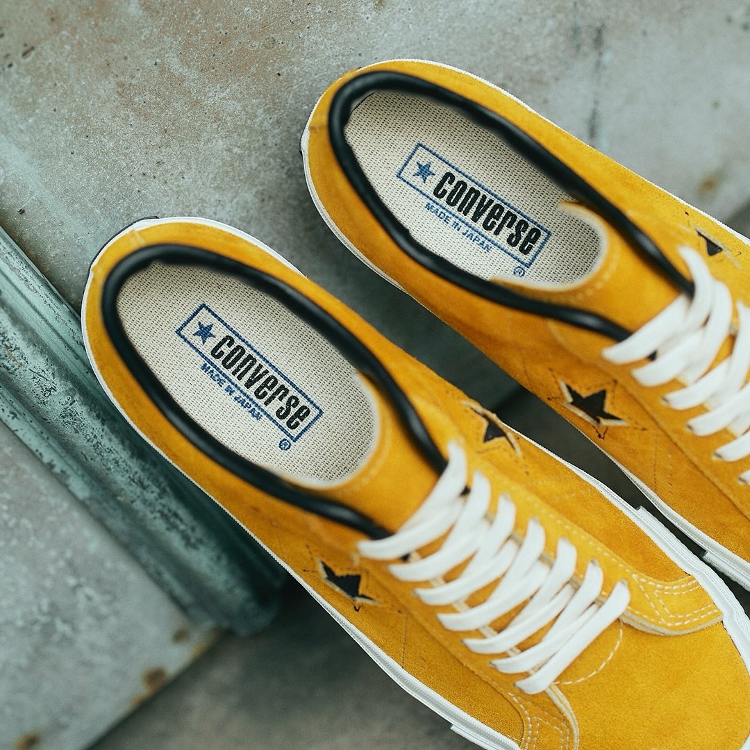 【2025年 9/12 発売】74年発売当時のOGゴールドカラー CONVERSE TimeLine ONE STAR J VTG “Gold” (コンバース タイムライン ワンスター ビンテージ) [33702060]