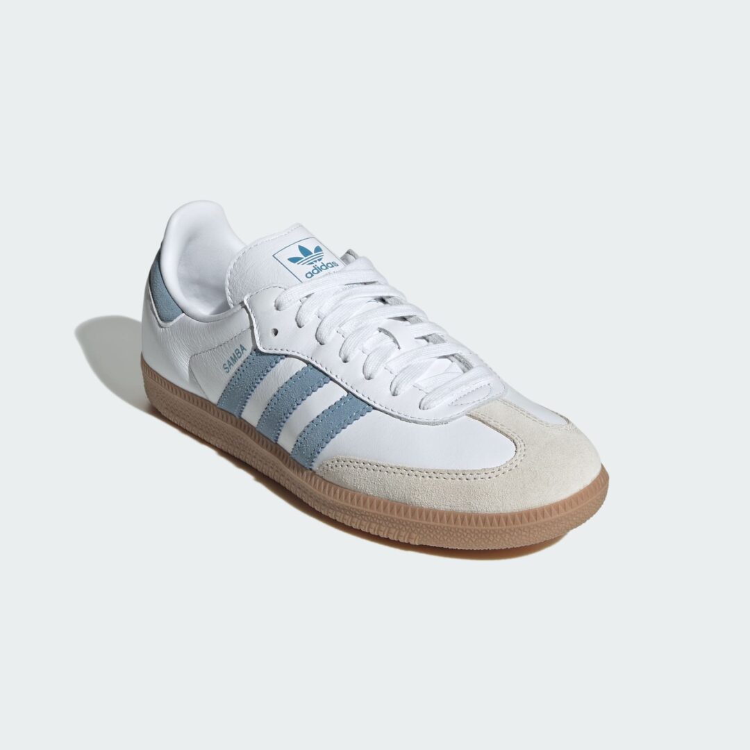 【2025年 9/12 発売】adidas Originals SAMBA OG “Cloud White/Alumina/Ash Blue” (アディダス オリジナルス サンバ “ホワイト/アルミナ/ブルー”) [JS1391]