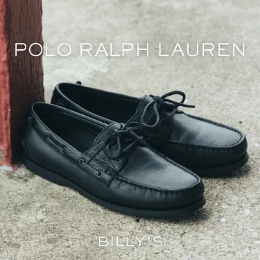 【2025年 10/3 発売】BILLY'S × POLO RALPH LAUREN MERTON BOAT “Triple Black” (ビリーズ ポロ ラルフローレン マートン ボート "トリプルブラック") [MAPOFTW0Z220135]
