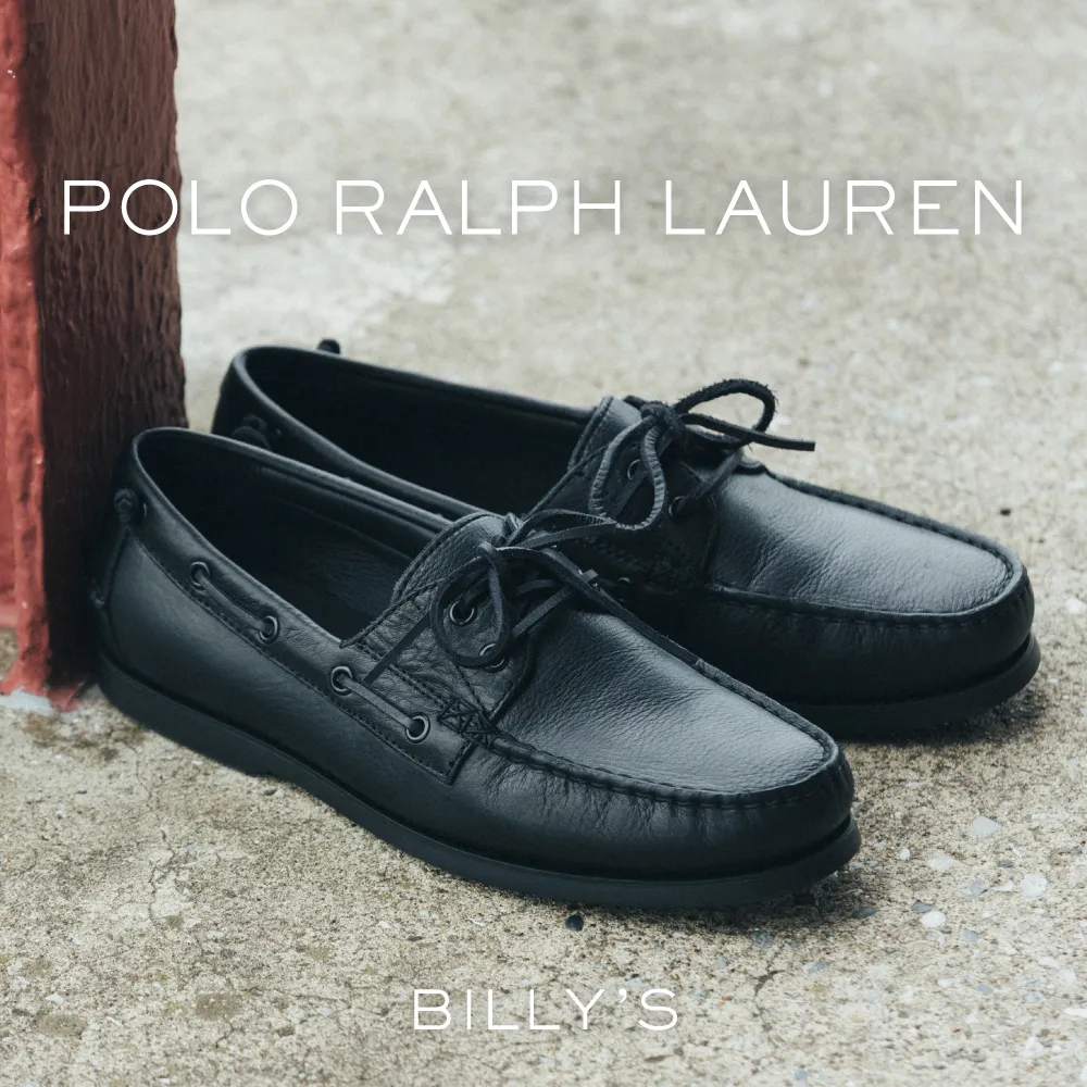 【2025年 10/3 発売】BILLY'S × POLO RALPH LAUREN MERTON BOAT “Triple Black” (ビリーズ ポロ ラルフローレン マートン ボート "トリプルブラック") [MAPOFTW0Z220135]