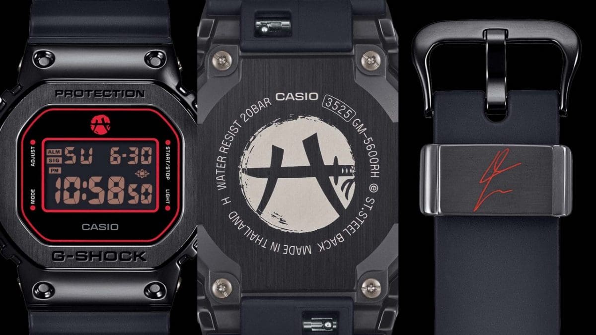 八村塁 × G-SHOCK シグネチャーモデル第5弾「GM-5600RH-1JR」が2025年 9月 発売 (Rui Hachimura Gショック ジーショック)