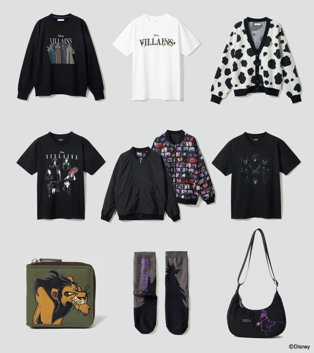 ディズニー ヴィランズ × グラニフ 2025 FW 最新コラボアイテムが2025年 9/23 発売 (Disney Villains graniph)