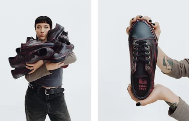 【2025年 9/5 発売】「Tania Cruz」デザインモデル VANS PREMIUM OLD SKOOL LEATHER (タニア・クルズ バンズ プレミアム オールドスクール leather) [VN000EDAKRK]