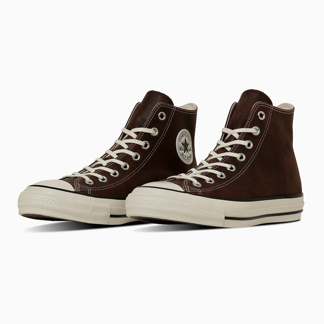 【2025年 9/12 発売】CONVERSE ALL STAR AGED WAXEDLEATHER HI “Antique Brown” (コンバース オールスター エイジド ワックスドレザー) [31315750]