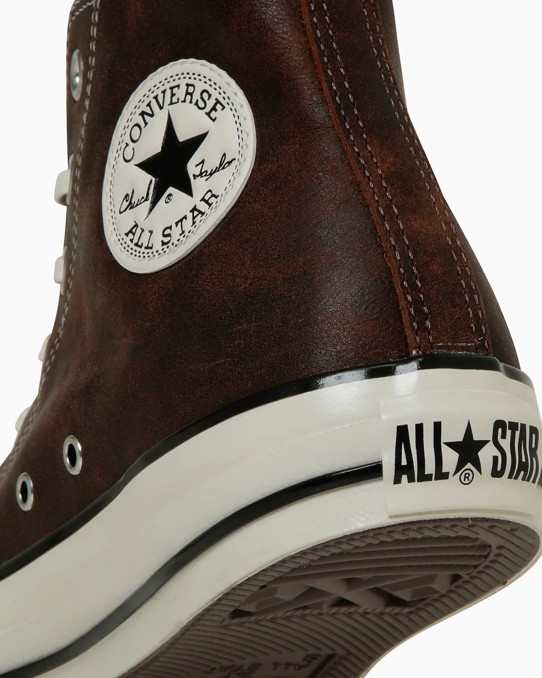 【2025年 9/12 発売】CONVERSE ALL STAR AGED WAXEDLEATHER HI “Antique Brown” (コンバース オールスター エイジド ワックスドレザー) [31315750]