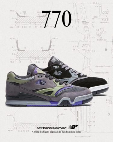 【2025年 9/13 発売】New Balance Numeric NM770 VWX/YZZ (チャレンジャー ニューバランス ヌメリック) [NM770VWX/NM770YZZ]