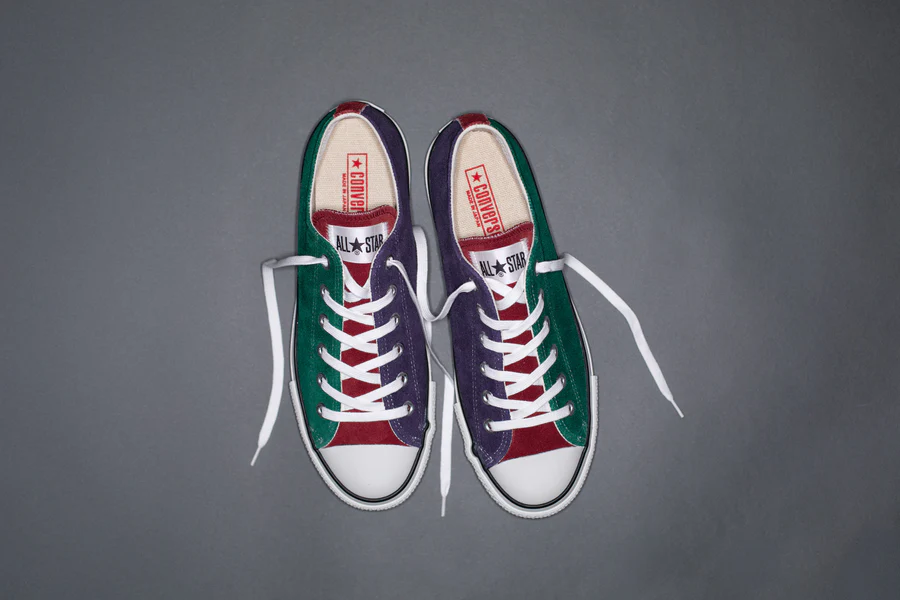 【2025年 9/12 発売】CONVERSE SUEDE ALL STAR J OX “Gree/Red/Purple” (コンバース スエード オールスター) [31315380]