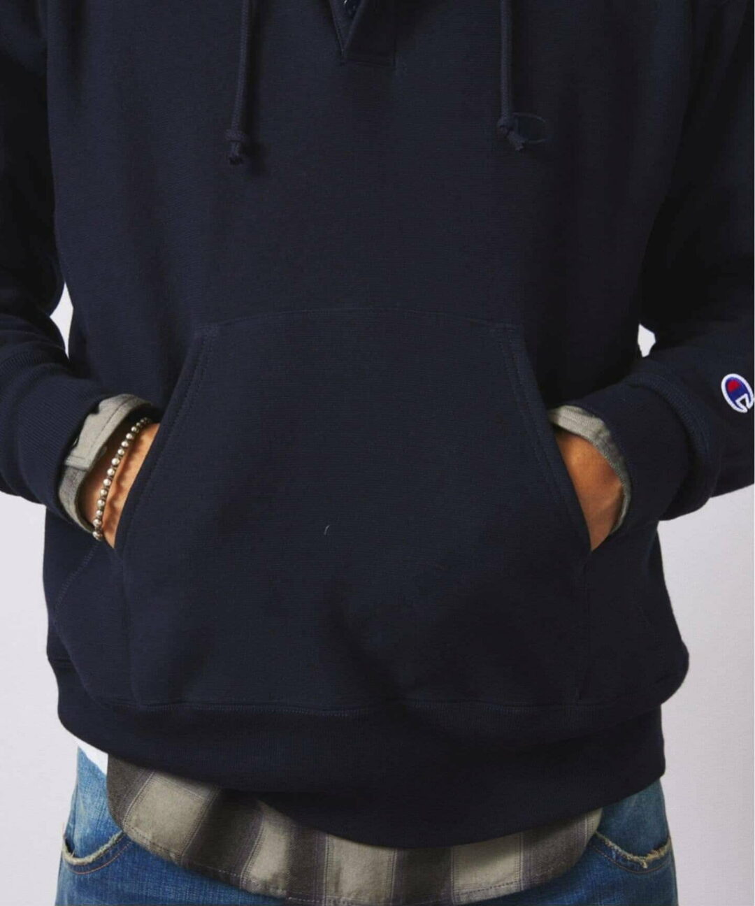 Champion × JOURNAL STANDARD relume 2025 FW 別注 R/W エルボーパッチ ヘンリーネックパーカーが11月下旬 発売 (チャンピオン ジャーナルスタンダード)