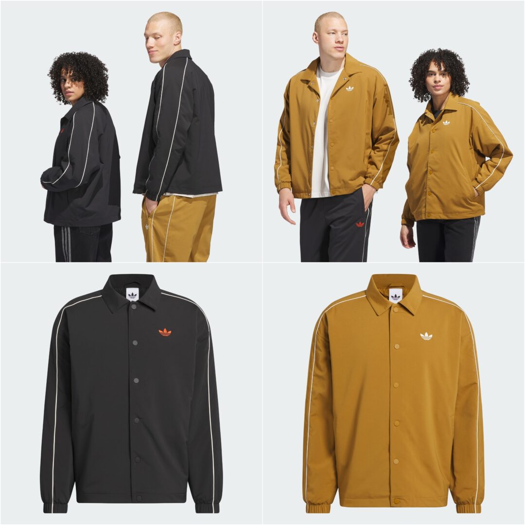 【2025年 9/10 発売】ストレッチ素材を使用した adidas Originals 2025 FW "Coach Jacket" (アディダス オリジナルス コーチジャケット) [KA5462/KA5463]