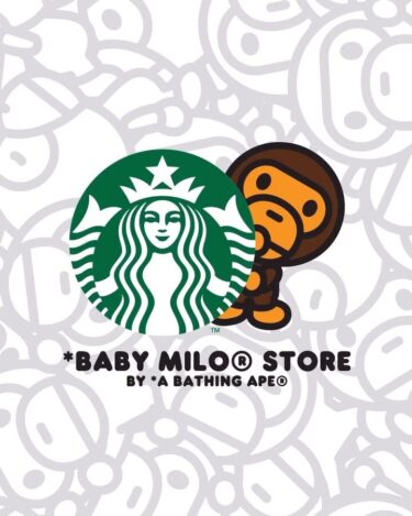 海外スタバ × A BATHING APE BABY MILO コラボが2025年 9/25 から展開 (スターバックス STARBUCKS ア ベイシング エイプ マイロ)