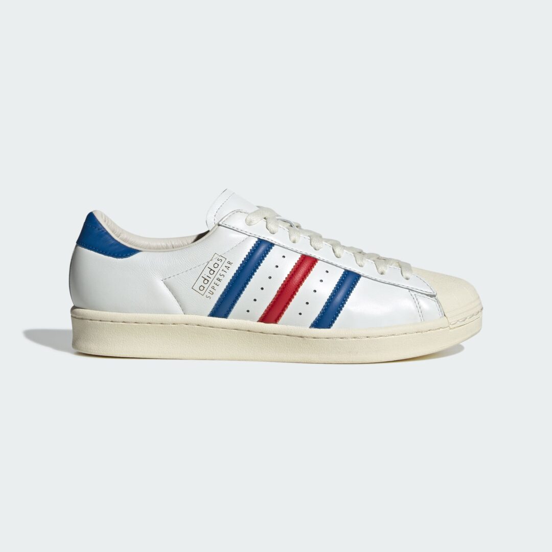 【2025年 9/12 発売】adidas Originals SUPERSTAR VINTAGE Made In Germany “White/Blue/Scarlet” (アディダス オリジナルス スーパースター ビンテージ メイド イン ジャーマニー “ホワイト/ブルー/スカーレット”) [JQ6345]