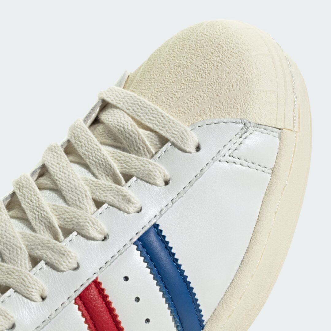 【2025年 9/12 発売】adidas Originals SUPERSTAR VINTAGE Made In Germany “White/Blue/Scarlet” (アディダス オリジナルス スーパースター ビンテージ メイド イン ジャーマニー “ホワイト/ブルー/スカーレット”) [JQ6345]