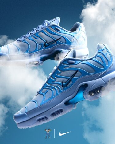 【2025年 10/2 発売】Eastside Golf x NIKE G AIR MAX PLUS “Aluminum/University Blue” (イーストサイドゴルフ ナイキ エア マックス プラス) [HV4363-400]