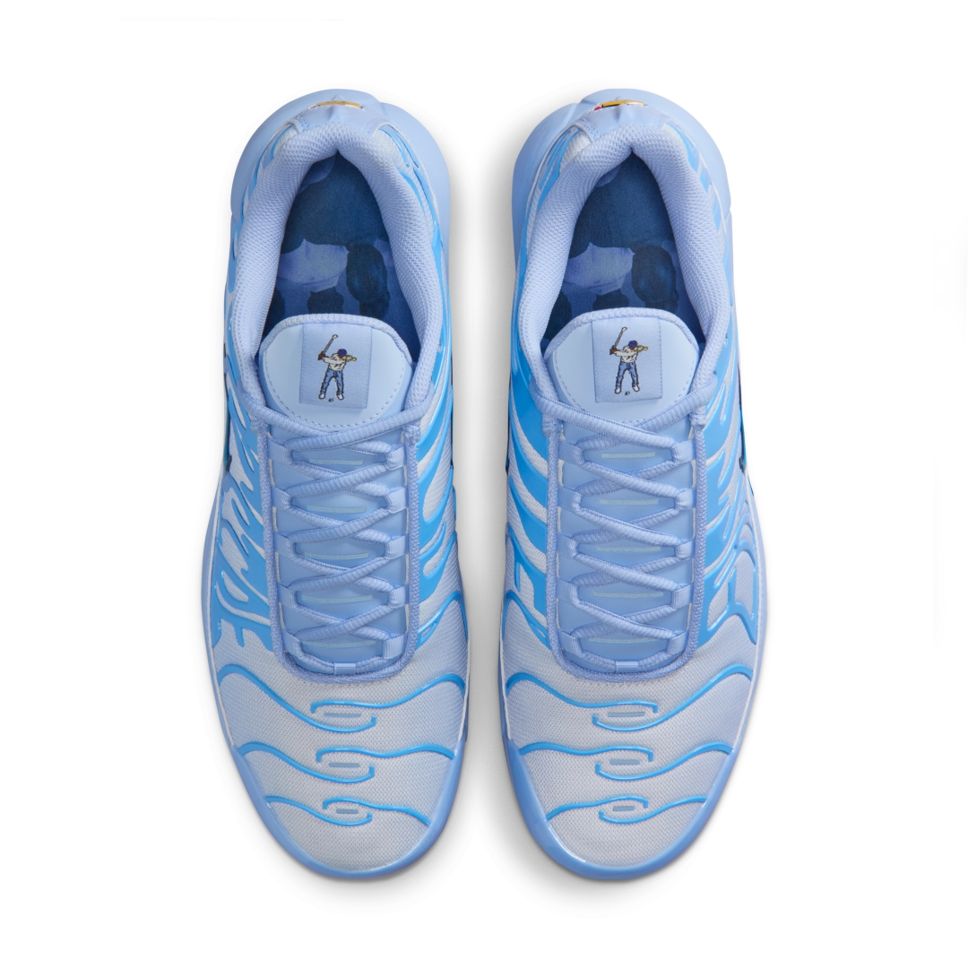 【2025年 10/2 発売】Eastside Golf x NIKE G AIR MAX PLUS “Aluminum/University Blue” (イーストサイドゴルフ ナイキ エア マックス プラス) [HV4363-400]