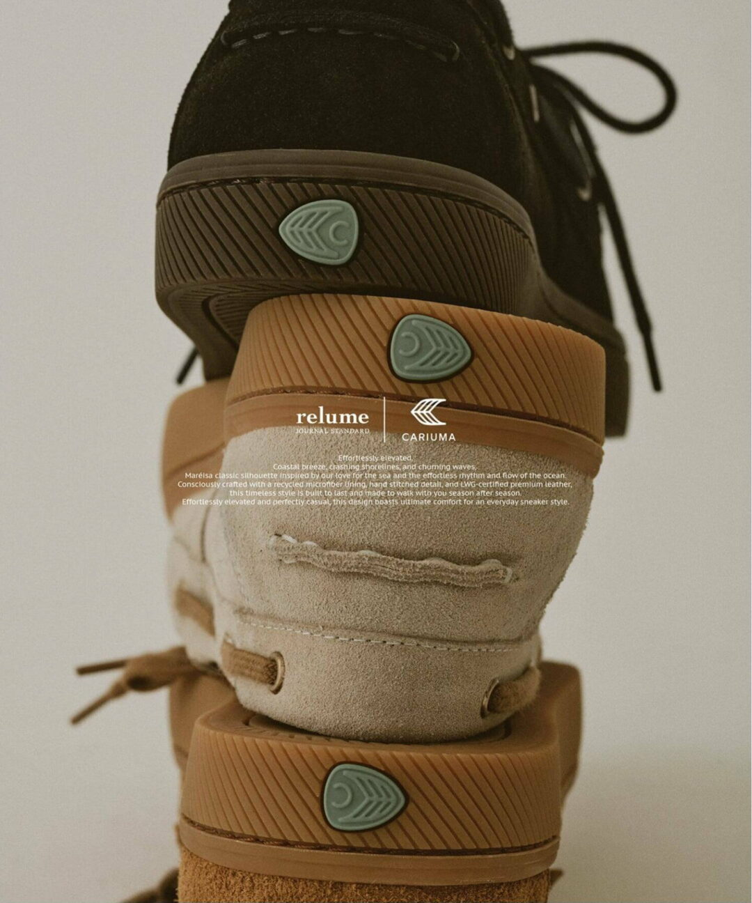 【国内初別注】CARIUMA × JOURNAL STANDARD relume “別注 マレ ボートシューズ”が2025年 10/10 発売 (カリウマ ジャーナルスタンダード)