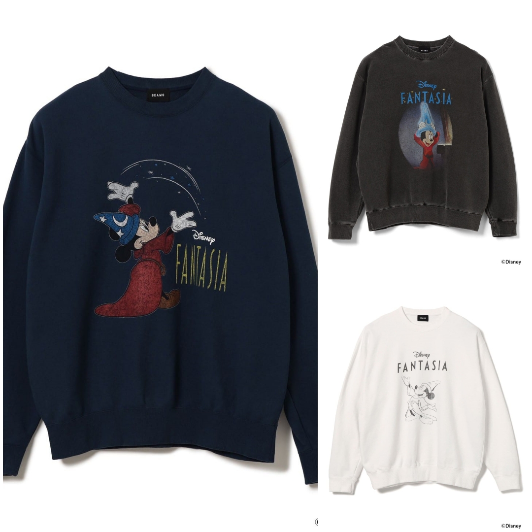 BEAMS T × GOOD ROCK SPEED 別注「Disney FANTASIA」クルーネックが2025年 10月下旬 発売 (グッドロックスピード ビームス ディズニー ファンタジア)