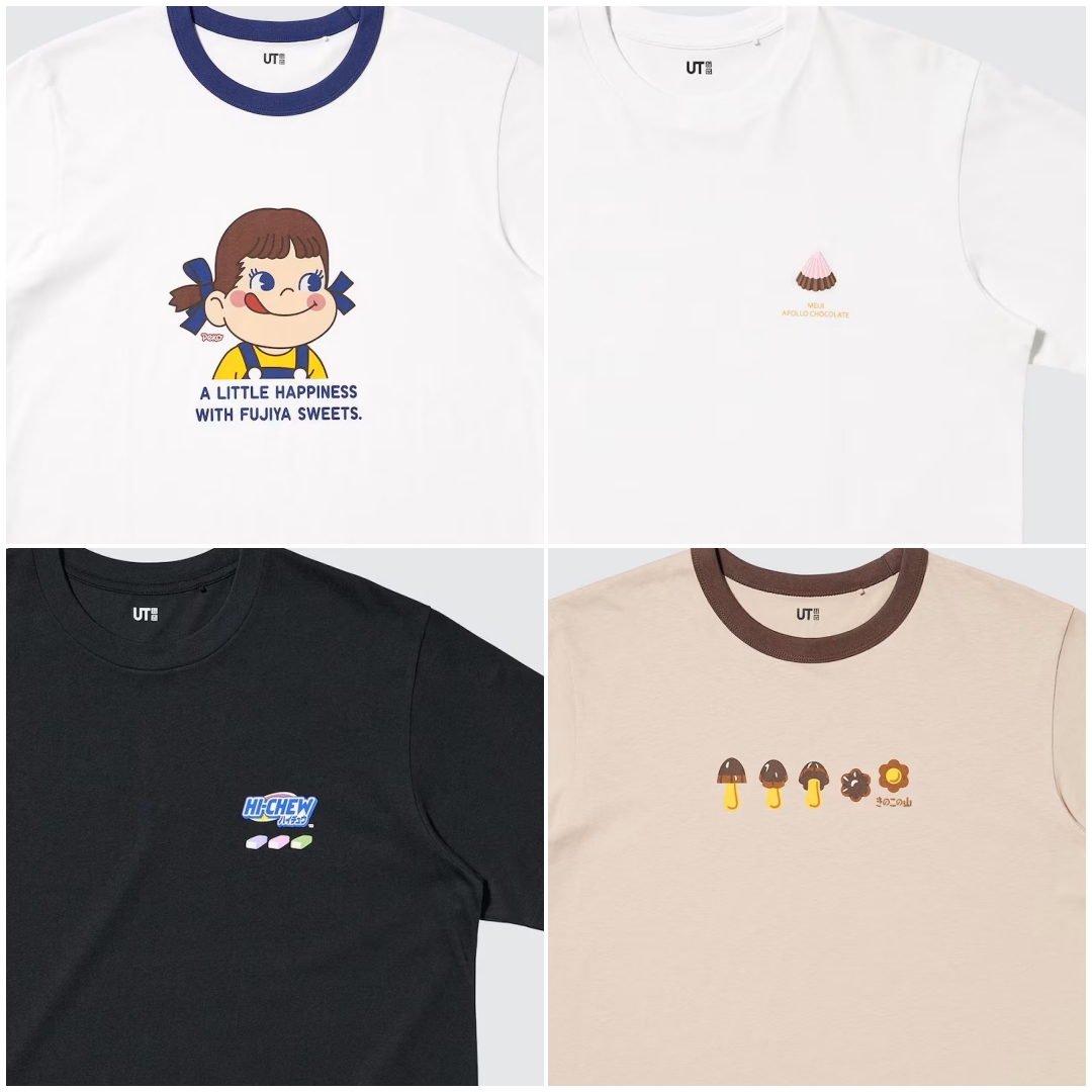 UNIQLO UTからペコちゃんやアポロチョコなどのTeeが2025年 10月下旬 発売 (ユニクロ ザ・ブランズ Brands Sweets)