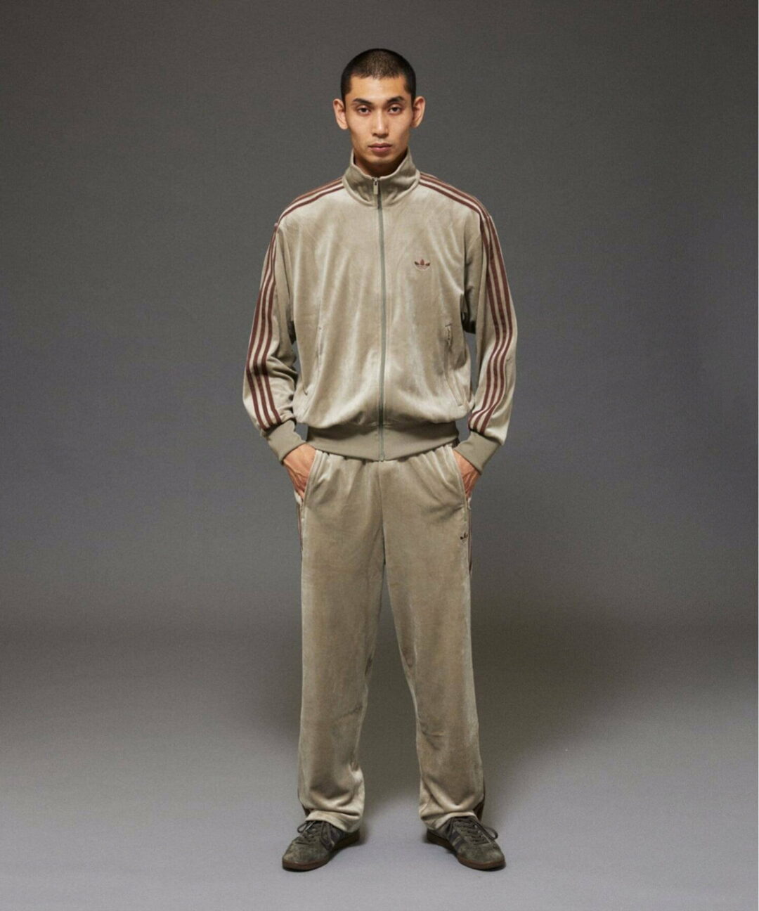 【2025年 10/9 発売】JOURNAL STANDARD × adidas Originals “TOBACCO & Track Top & Pants “Grey” (ジャーナルスタンダード アディダス オリジナルス タバコ トラックトップ & パンツ “グレー”) [HQ9177/KD9377/KD9388]