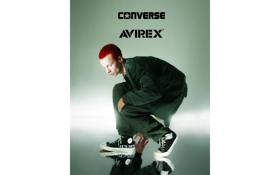 【2025年 9/20 発売】AVIREX × CONVERSE ALL STAR AGED HI / AX (アビレックス コンバース オールスター) [31316160]